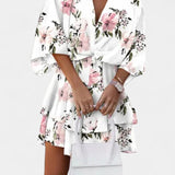 Vestido Mini Eliza con Nudo Frontal y Volantes para un Look Elegante y Encantador