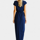 Vestido Midi Envolvente Clarissa con Abertura Lateral para un Estilo Elegante y Sofisticado