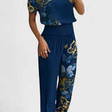 Elegante Conjunto de Blusa y Pantalones Cassandra para un Estilo Sofisticado