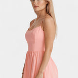 Vestido Midi Sin Mangas Marvelle de Caída Ligera - Elegancia y Comodidad Perfectas
