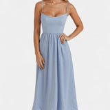 Vestido Midi Sin Mangas Marvelle de Caída Ligera - Elegancia y Comodidad Perfectas