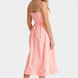 Vestido Midi Sin Mangas Marvelle de Caída Ligera - Elegancia y Comodidad Perfectas