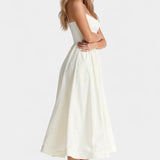 Vestido Midi Sin Mangas Marvelle de Caída Ligera - Elegancia y Comodidad Perfectas