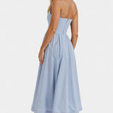 Vestido Midi Sin Mangas Marvelle de Caída Ligera - Elegancia y Comodidad Perfectas
