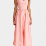 Vestido Midi Sin Mangas Marvelle de Caída Ligera - Elegancia y Comodidad Perfectas