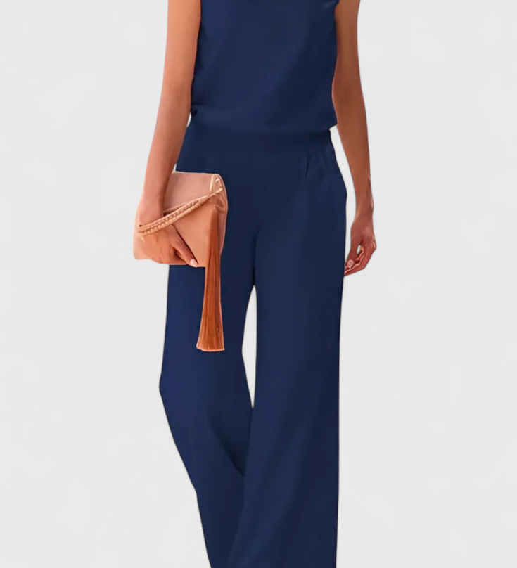 Winnie Mono de Pierna Ancha con Diseño Minimalista Elegante