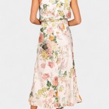 Elegante vestido maxi floral Lisa con escote halter y cinturilla elástica