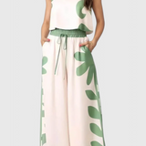 Serafina Conjunto Sin Mangas con Estampado Floral Boho - Estilo Bohemio y Atractivo