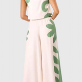 Serafina Conjunto Sin Mangas con Estampado Floral Boho - Estilo Bohemio y Atractivo