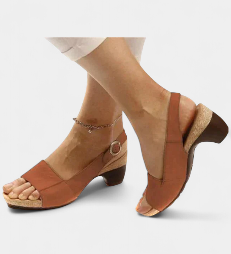 Judy Sandalias Ortopédicas con Tacón Abierto para Comodidad y Estilo