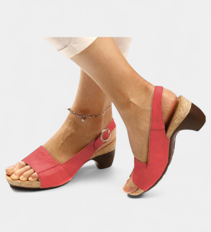 Judy Sandalias Ortopédicas con Tacón Abierto para Comodidad y Estilo