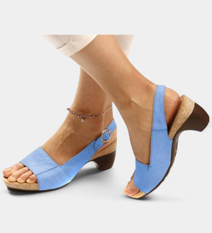 Judy Sandalias Ortopédicas con Tacón Abierto para Comodidad y Estilo