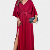 Vestido Elegante Milly con Abertura y Lazo – Perfecto para ocasiones especiales