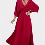 Vestido Elegante Milly con Abertura y Lazo – Perfecto para ocasiones especiales