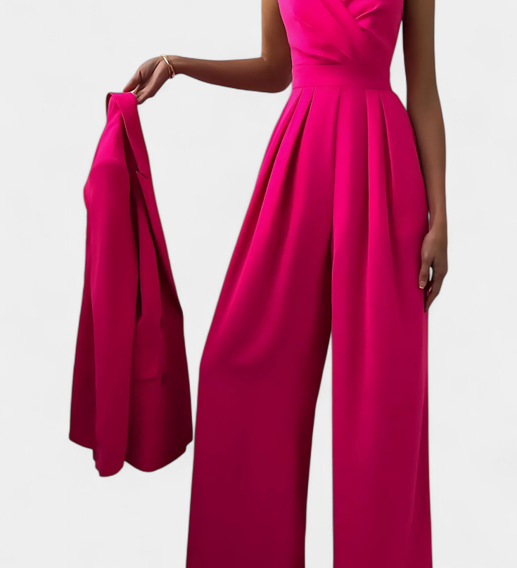 Romily Mono Sexy con Tirantes y Pierna Ancha - Elegancia y Estilo Inigualables