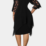 Yana Vestido de Talla Grande con Elegantes Mangas de Encaje