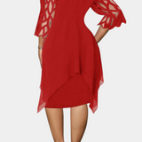 Yana Vestido de Talla Grande con Elegantes Mangas de Encaje