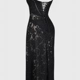 Elegante Vestido Vintage de Lentejuelas y Encaje Mabel