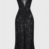 Elegante Vestido Vintage de Lentejuelas y Encaje Mabel