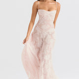 Elegante Vestido Vintage de Lentejuelas y Encaje Mabel