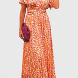 Vestido Clásico Aldara con Elegante Escote en V
