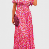 Vestido Clásico Aldara con Elegante Escote en V