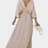 Vestido Elegante Milly con Abertura y Lazo – Perfecto para ocasiones especiales
