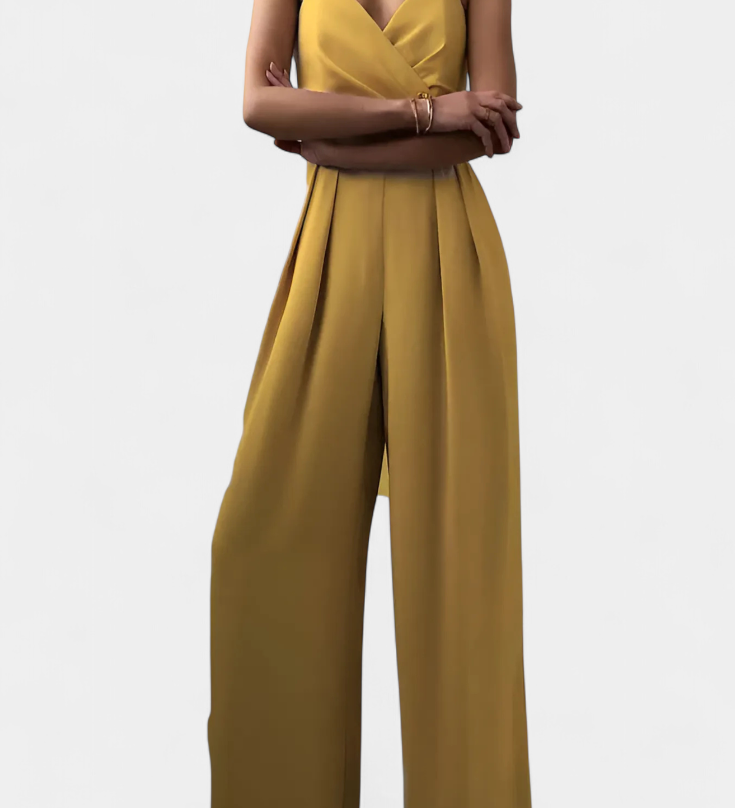 Romily Mono Sexy con Tirantes y Pierna Ancha - Elegancia y Estilo Inigualables